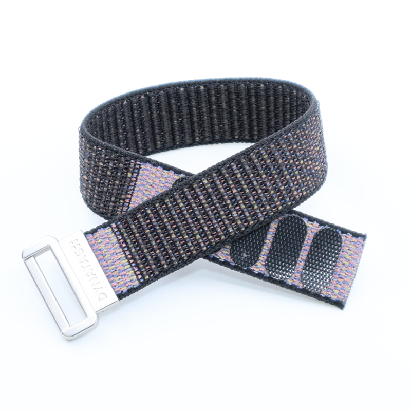 SOS textiel Noodarmband Zwart/Roze